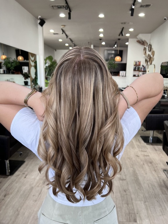 Professional hair styling and color by Cynthia at Château Salon Montrose